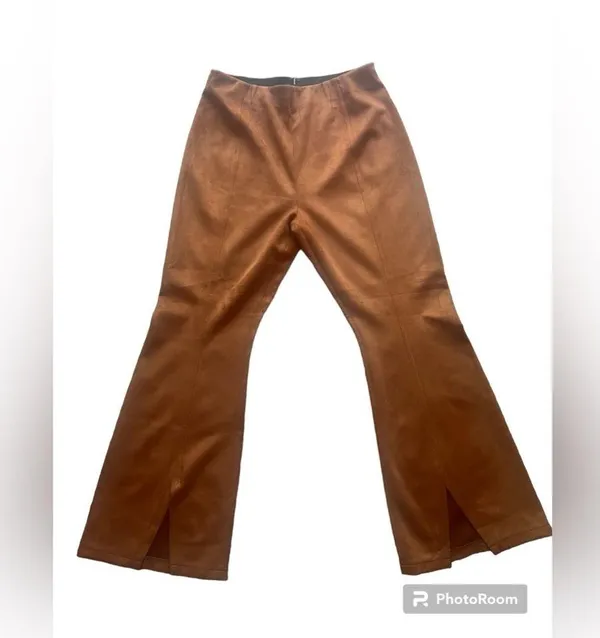 Free People/We the Free CURVY‎ Real Deal Vegan Suede Flare Pants - Image 2
