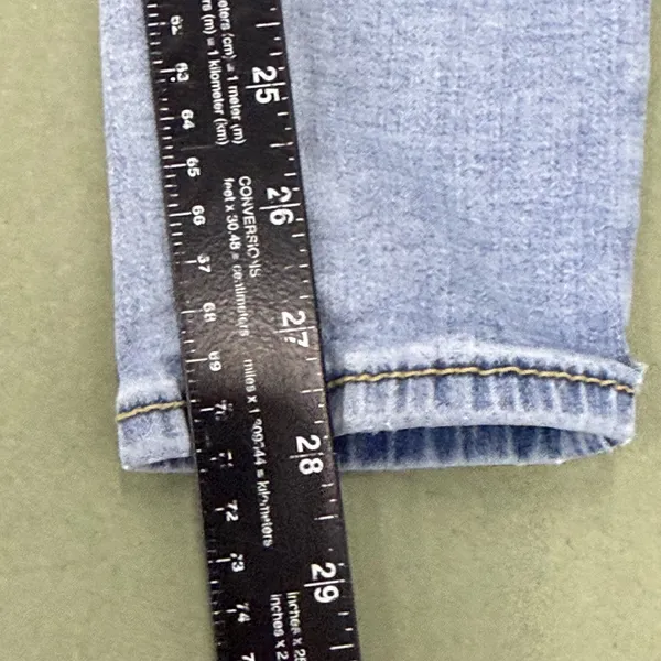 True Religion Jennie Curvy Mid Rise Skinny Jeans Light Wash Blue 31 - Image 3