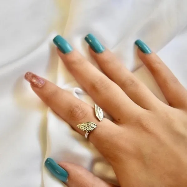 Angel Wings Ring – Adjustable Silver Tone Angelic Jewelry, Dainty Gift Piece - Image 3