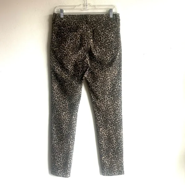 J. McLaughlin Lexi Leopard Print Straight Leg Jeans Size 6 - Image 4
