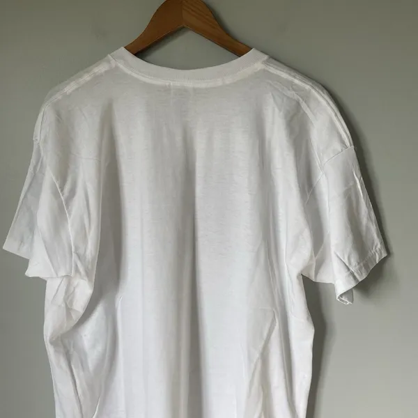 Fruit of the Loom Vintage 1998 T-Shirt 'Friesian Love' Horse White Unisex XL - Image 4