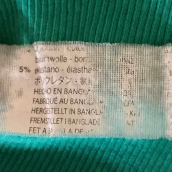 Zara Green Crew Neck Sleeveless Ribbed Knit Stretch Pullover Crop Top Size S - Image 4