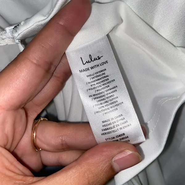 NWT Lulus Effortlessly Sensational White Satin Backless Maxi Dress Size Large - Image 11