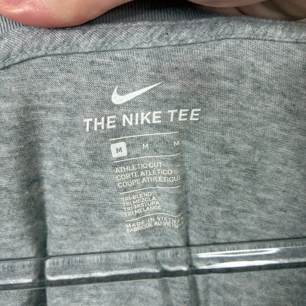 Nike Ohio State The Nike Tee Long Sleeve Heather Gray Scoop Neck Womens Medium - Image 3