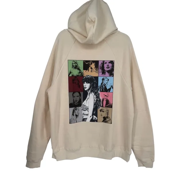 Taylor Swift The‎ Eras Tour Official Merch Graphic Hoodie Size Medium Oversized - Image 6