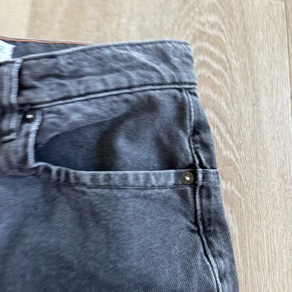Free People We The Free Grey Baggy Denim Jeans - Image 4