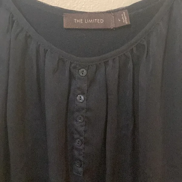 Sheer black tank top-The Limited - Image 2