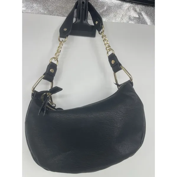 juicy couture bag NWT Black Handbag with‎ Gold Accents rowling satchel - Image 8