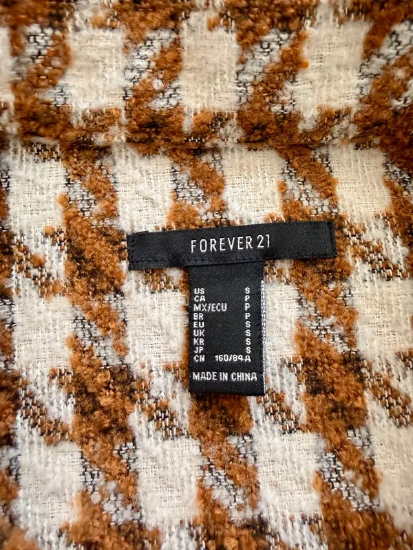 Forever 21 Houndstooth Shacket Jacket S - Image 6