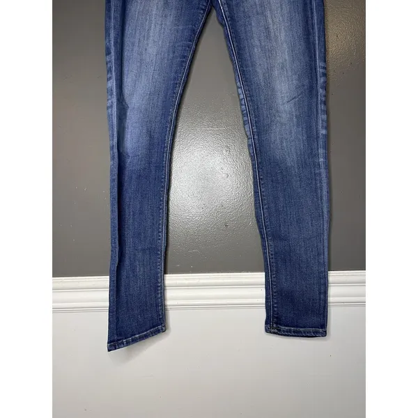 Express Legging Mid Rise Jeans Womens 6R Medium Wash Blue Jegging Stretch Denim - Image 3