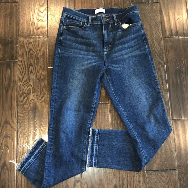 LOFT jeans high rise straight size 4 - Image 6