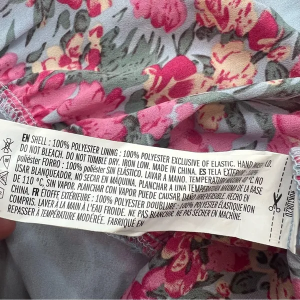 Free‎ the roses floral maxi ruffle dress sz L - Image 3
