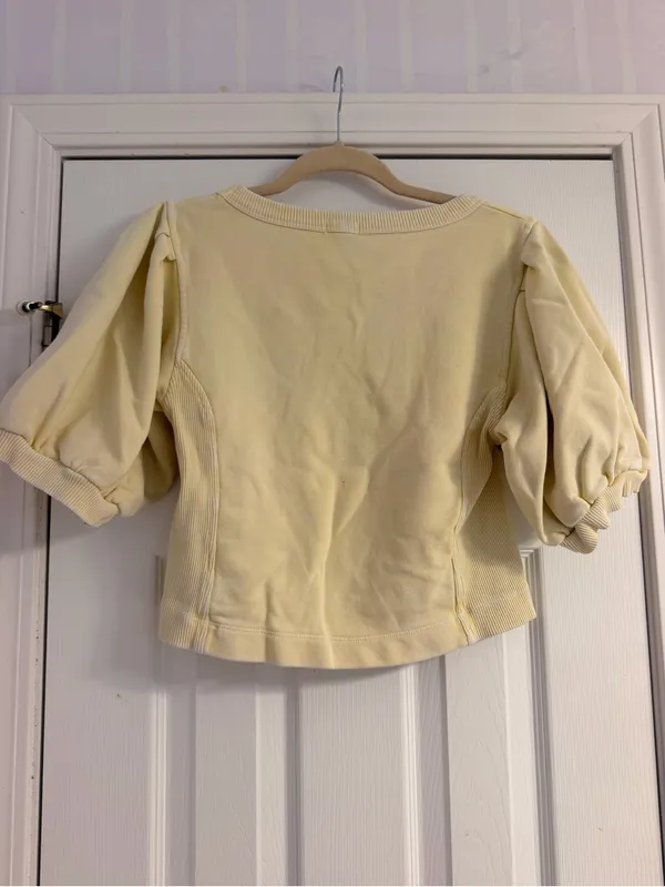 Aerie Seams Right Short Sleeve Sweatshirt Size: medium - Image 3