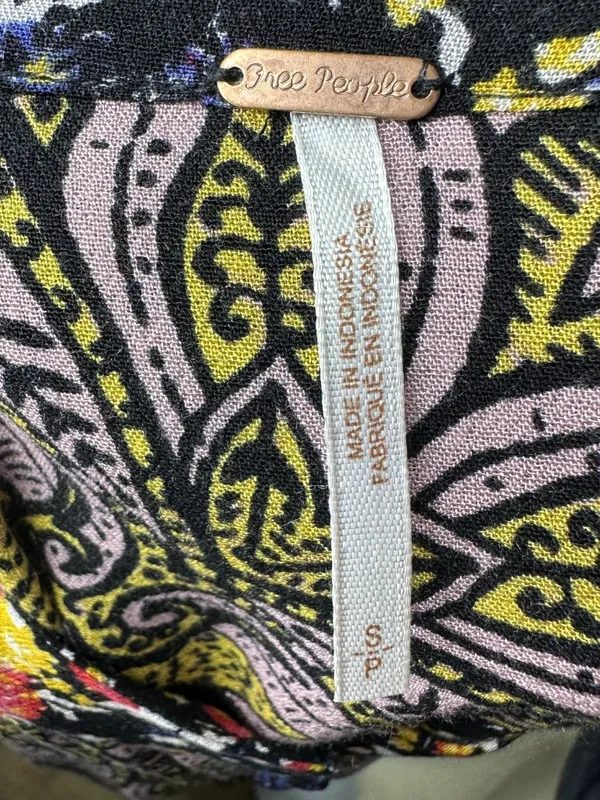 Free People Wildflower Fields Tunic Size Small Flowy Relaxed Fit Multicolor - Image 8