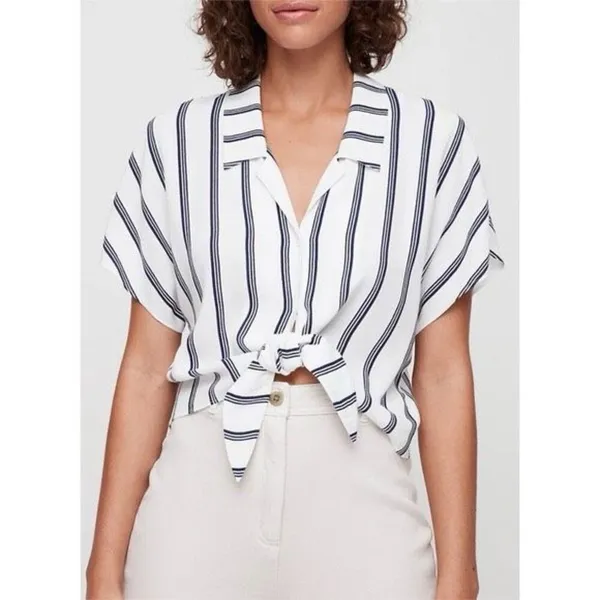 ✨Aritzia Wilfred Free The Tie Front Sz Xs Blouse✨ - Image 2
