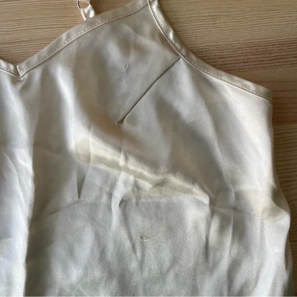 Luxurious Cream Satin Pajama Set - Image 5