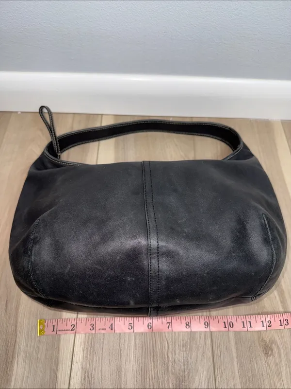 Coach Vintage Ergo slouchy black leather shoulder hobo bag - Image 10