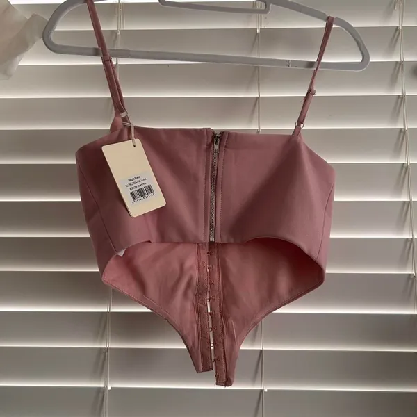 Peppermayo Maggie Pink bustier tank | size 4 nwt coquette romantic - Image 4