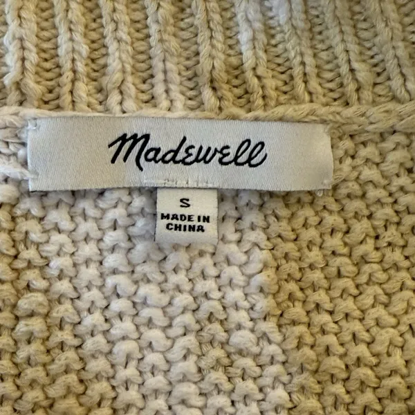 Madewell Tie-Dye Westford Pullover Sweater Pastel Cotton‎ Small Artsy Boho Boxy - Image 13