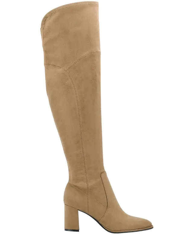 Marc Fisher Tan Over-the-Knee Block Heel Boots Size 7 - Image 3