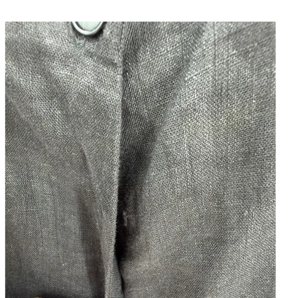 Reformation Blanca Linen Romper Black Button‎ Front Sleeveless Size 00 - Image 6