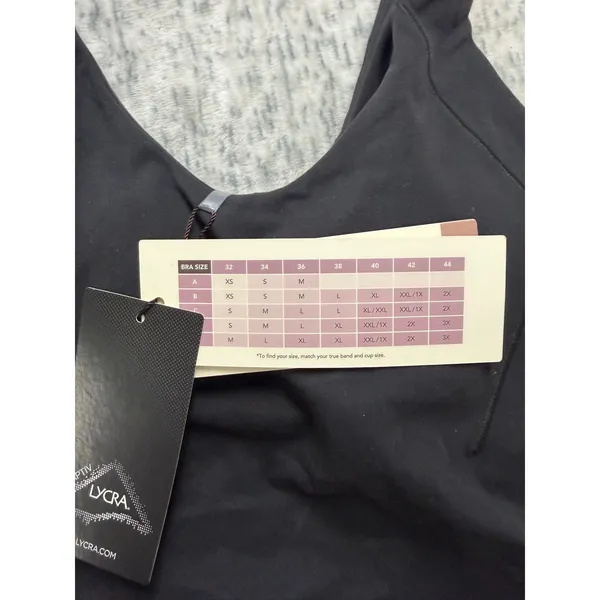 Calia Inspire Scoop Neck Tank Pure Black‎ XXS WAX14705 Built In Bra NWT - Image 5