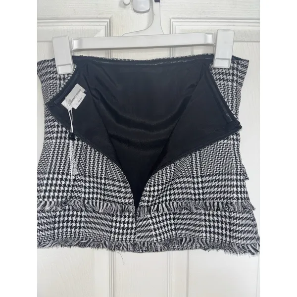 NWOT Lovers Friends Strapless Tweed Houndstooth Tube Top Small Revolve - Image 6
