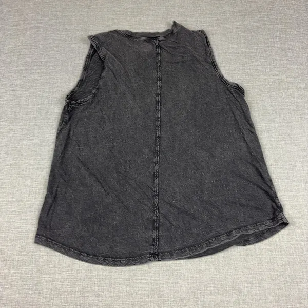 Anthropologie Pilcro Tank Top Womens Medium Gray Crew Neck Sleeveless Knit - Image 6