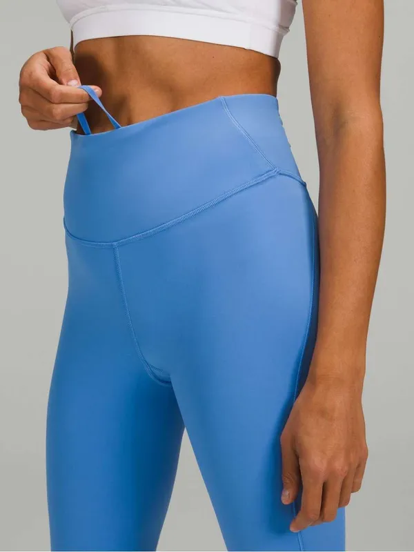 Lululemon base pace leggings brushed nulux for cold weather 6 blue Nile - Image 3