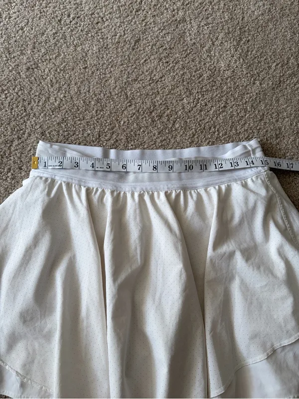 Lululemon women’s active court rival high rise white wear tennis skirt size 10 - Image 12