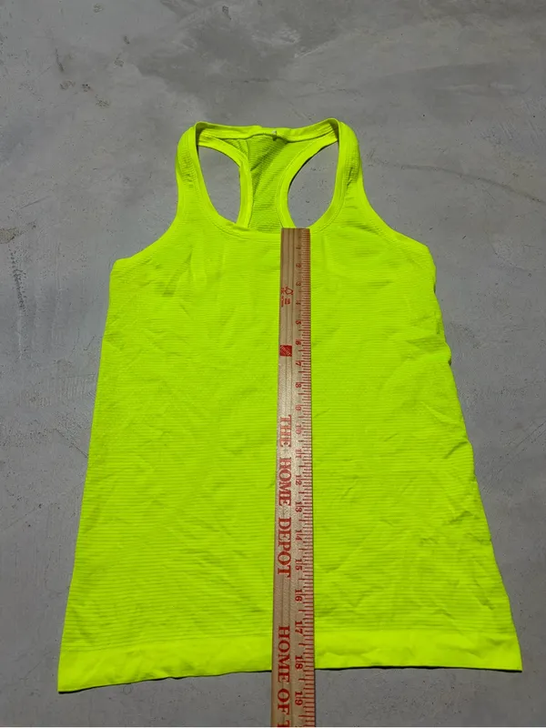 Lululemon swiftly tech Neon Yellow Racerback Tank Top 6 - Image 2