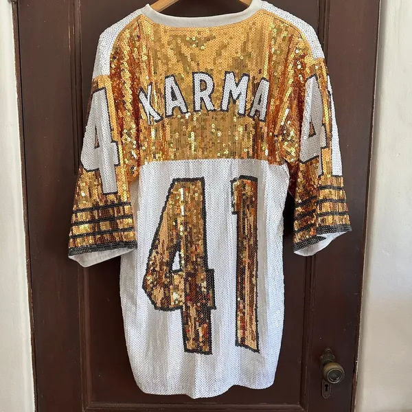 New Orleans Saints | Sequin Karama "Karma" 41 Jersey | Size Large - Image 2