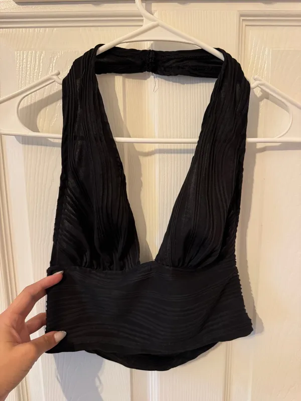 Halter top Black - Image 2