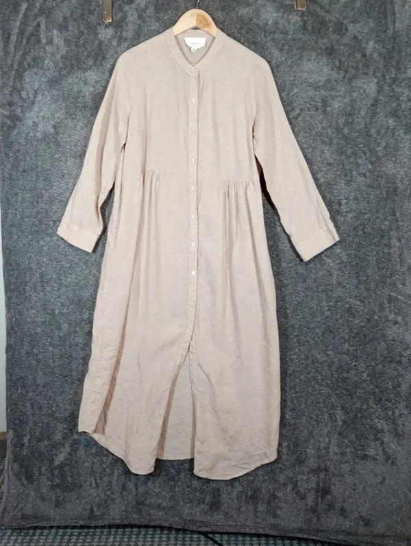 Pomander Place Tuckernut Pampas Lydell Maxi Dress Hemp Maxi Cottage Coastal M - Image 3