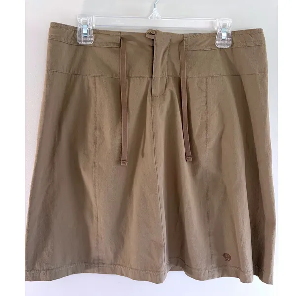 Mountain Hardwear Womens Khaki Hiking Skirt Size 8‎ Brown Outdoor Stretch Mini - Image 2