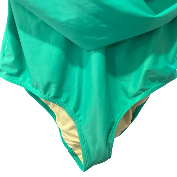 Caribbean Sand Swim Suit Green Beach Summer Ocean One Piece 22W Sculpting - Image 4