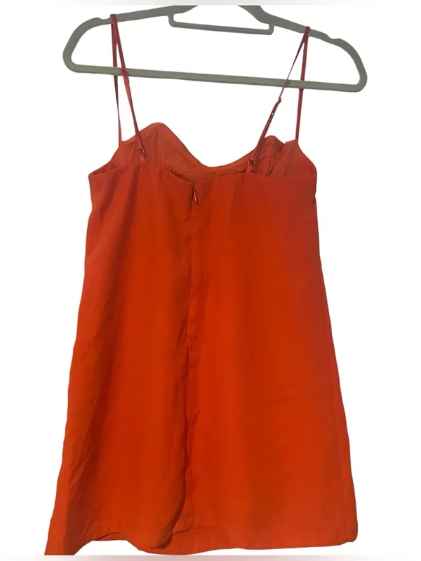 Free People Mila Mini Dress in Tiger Lily - Image 4