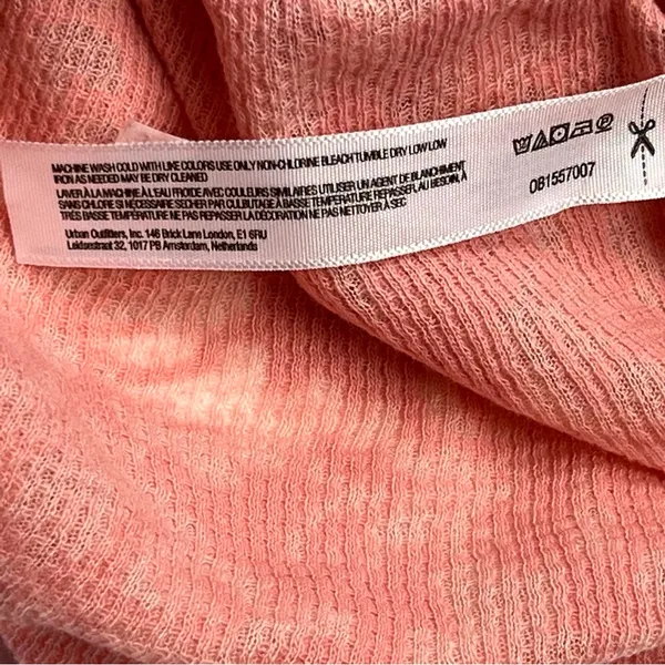 Intimately Free People Turtleneck Top Medium Rose Pink‎ Burnout Floral NEW *FLAW - Image 3