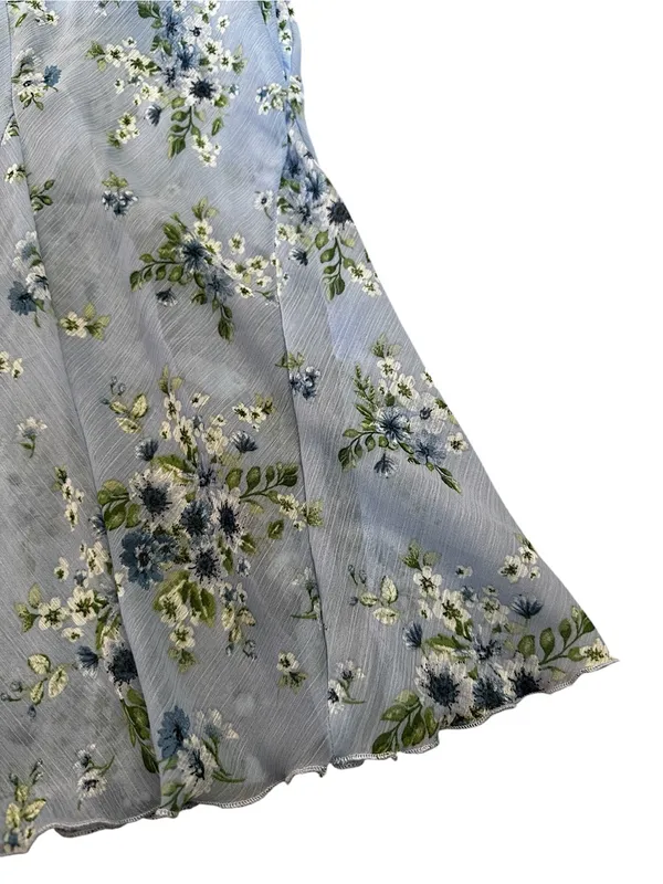 B-Wear Floral Midi Slip Skirt Fairy Grunge Feminine Cottage Coquette Coquette - Image 4
