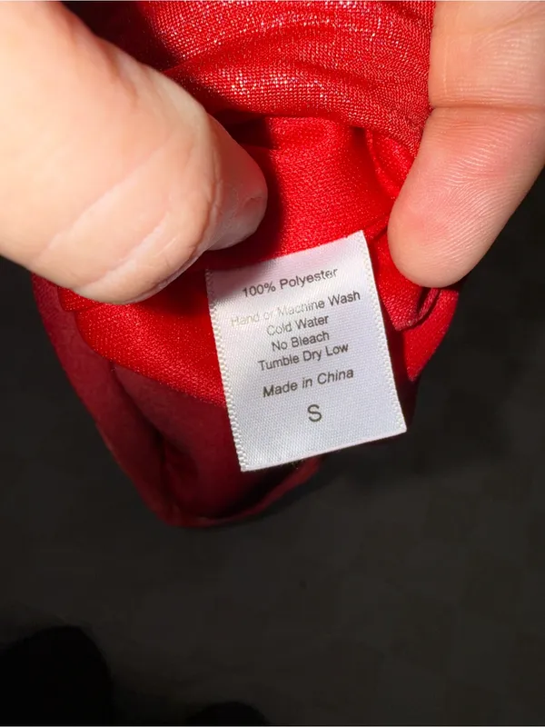NWOT‎ Lucy in the Sky Starstruck Strappy Dress in Red Shimmer size Small - Image 5