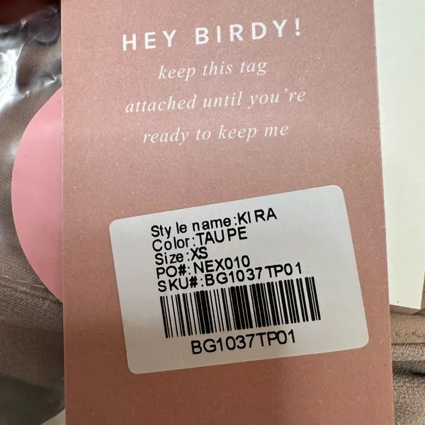 NEW Birdy Grey Kira Bridesmaid Dress With Slit In Chiffon Taupe size XS $105 - Image 6
