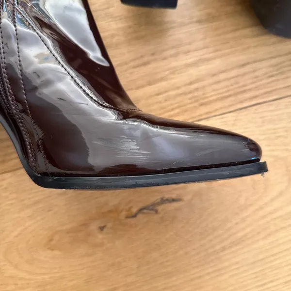Zemeta - Glossy Choco Long Boots in Dark Brown - Image 5