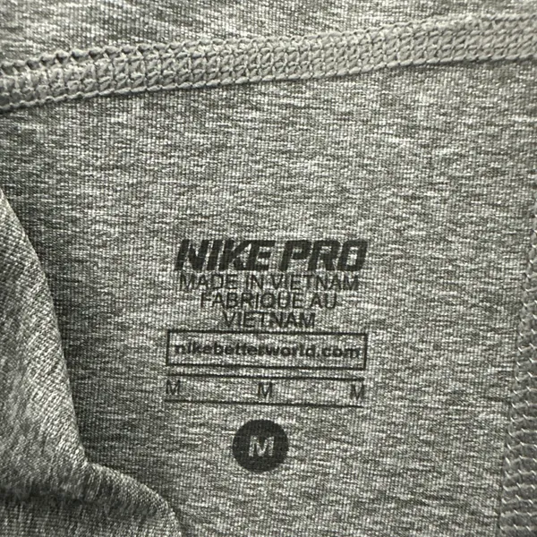 Nike Dri Fit Pro Compression Leggings Gray‎ Athletic Running Women Medium x 29 - Image 3