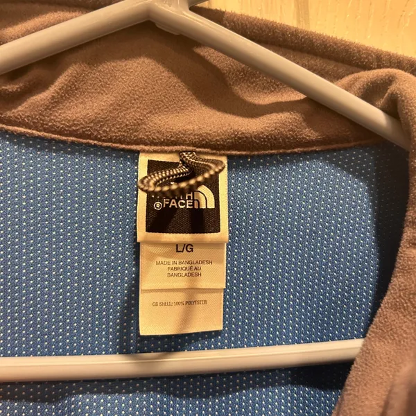 The North Face Windwall Fleece Vest Women's Size L G Blue Zip‎ Up Pockets Warm - Image 8