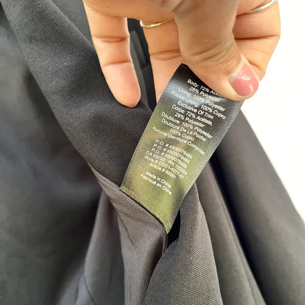 ARITZIA | BABATON BLACK DOUBLE BREASTED BLAZER SIZE 0 - Image 5