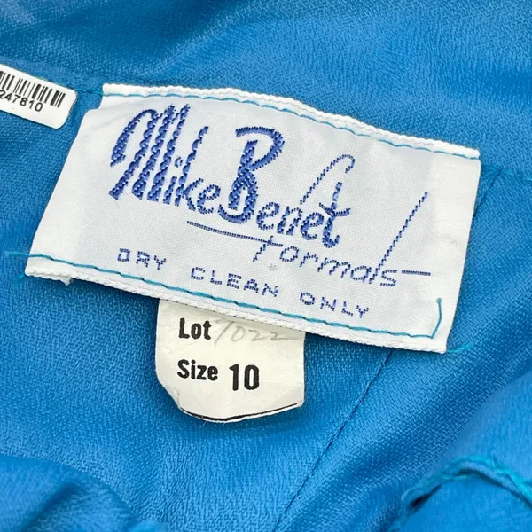 Vintage Mike Benet Formals Dress Womens Size 10 Halter Flowy Chiffon Glam Prom - Image 10
