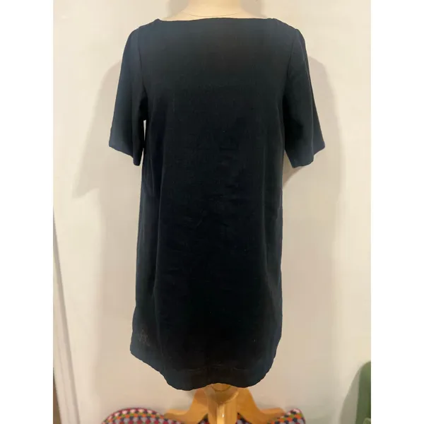 Abercrombie & Fitch 100% Linen Black Shift Dress Size Small - Image 3
