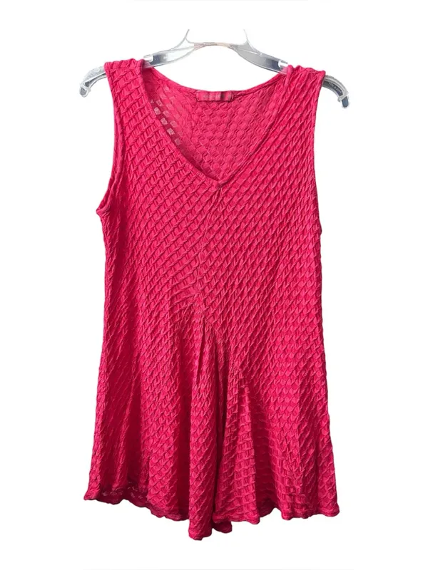 Cut Loose v neck honeycomb knit textured tank - Image 2