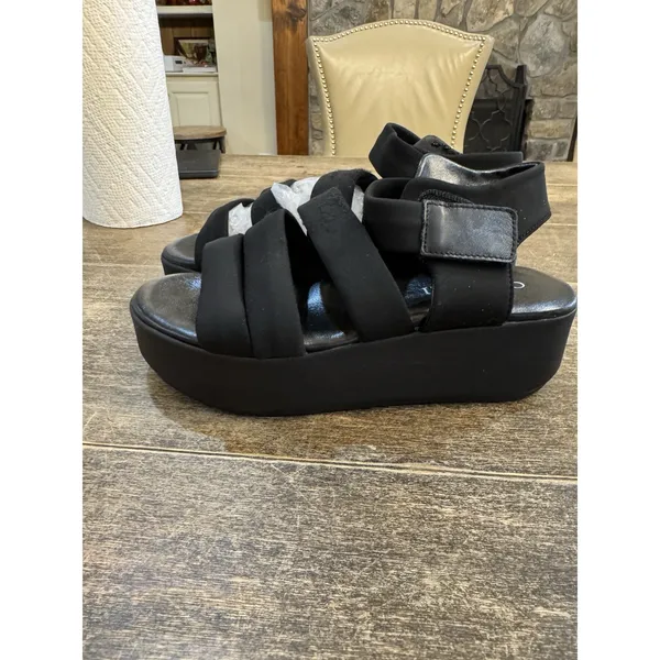 CORDANI Jillian Strappy Platform Sandal Black Size 38 US 7.5‎ - Image 5