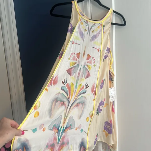 Free People Ivory Dress M medium pockets beautiful NWT $128 - Image 5